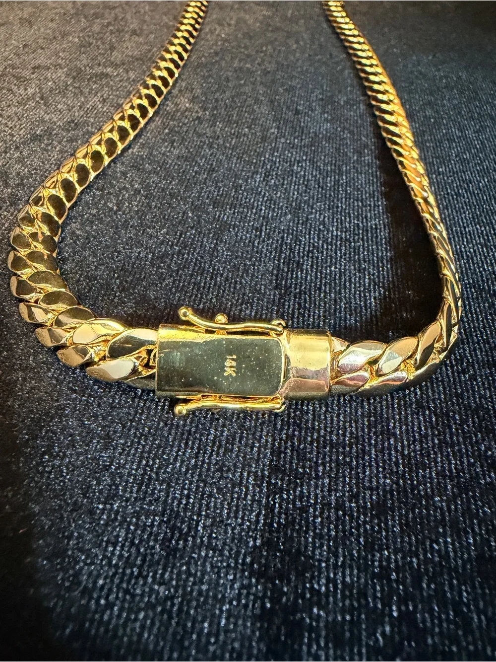 Miami Cuban 14K Stamped Gold Filled 22in 8MM necklace w/box lock BRAND NEW